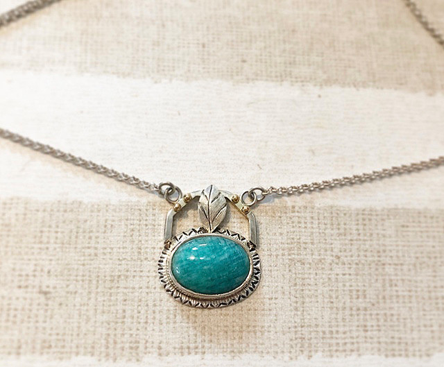 【1点もの】Lagoon アマゾナイトのネックレス
