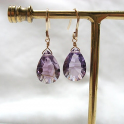 紫水晶 K18 單隻耳環 第2張的照片