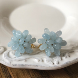 Blossom海藍寶石耳環 第1張的照片