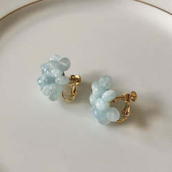 Blossom海藍寶石耳環 第3張的照片