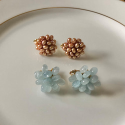 Blossom海藍寶石耳環 第4張的照片