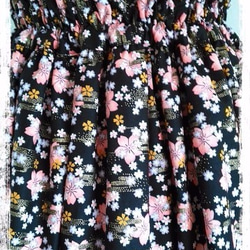 バルーンスカート　和柄桜 3枚目の画像