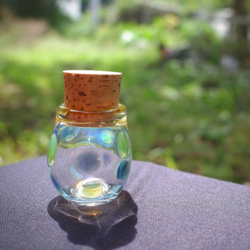 ガラス小瓶 コルク付き 全7サイズ 直径22mm ガラス瓶 ガラス容器