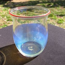 耐熱ガラスカップ3　ミルキーブルー　 4枚目の画像
