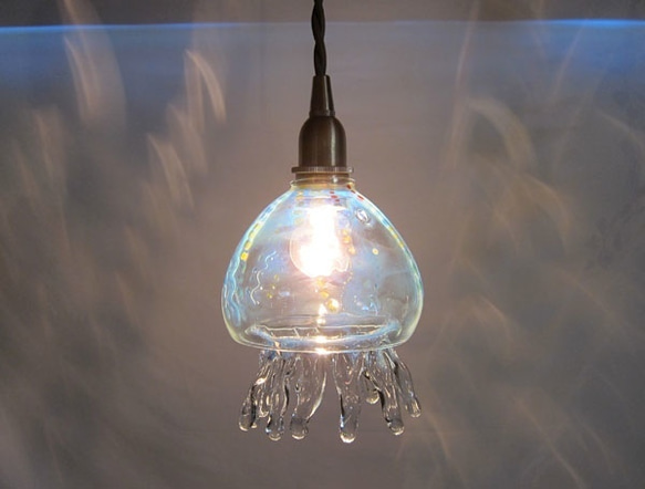クラゲのランプ うつめと様オーダー分 シーリングライト・ペンダント