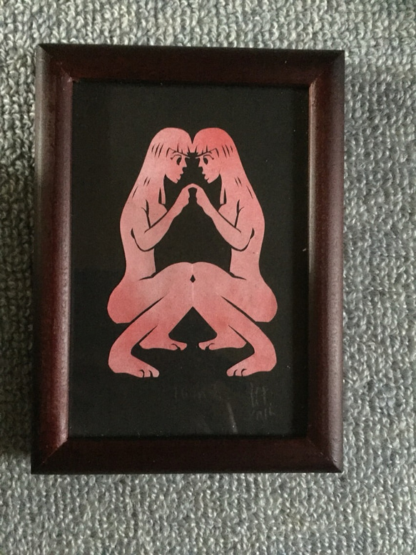 切り絵 セクシーシリーズ 「Twin」 2枚目の画像