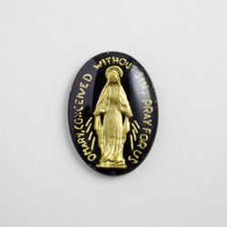 インタリオカボション~ Virgin Mary ~ Black and Gold 1枚目の画像