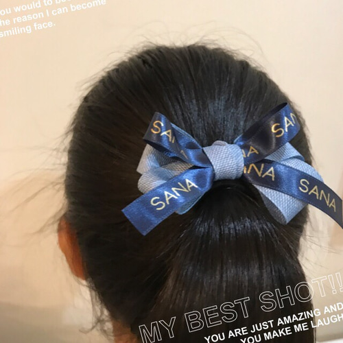 送料込み♡お名前入りのリボンゴム☆オーダー☆プレゼントにも 