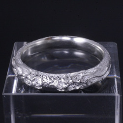 指輪 メンズ : 火焔 シルバーリング 8～25号 シンプル 4枚目の画像