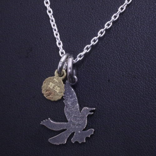 ネックレス メンズ : 八咫烏 × 菊紋 ペンダント トップ シルバー K18