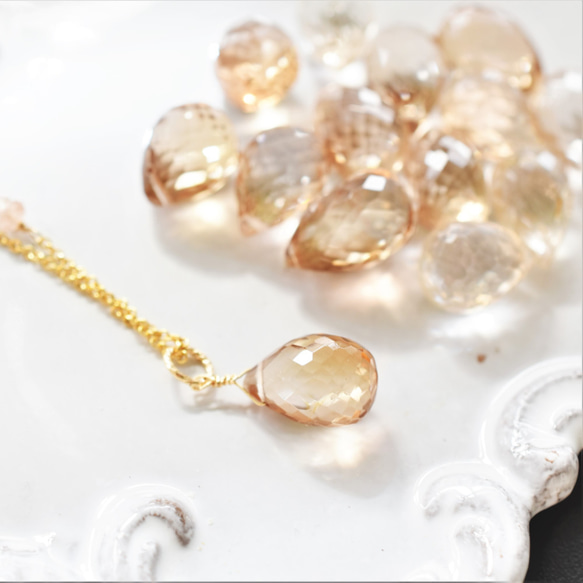 限定数のみ】希少！ ロゼシャンパン 宝石質インペリアルトパーズ