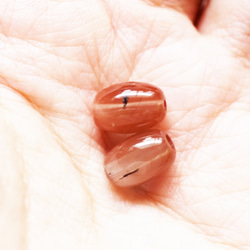 【數量有限】稀有石頭！ Nudie 橙色西藏中山石手術不銹鋼項鍊 40 厘米 第4張的照片