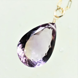 [1件/ JA對形狀]玻利維亞未加熱大紫黃晶珠寶散裝14kgf項鍊50 第2張的照片