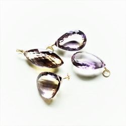 [1件/ JA對形狀]玻利維亞未加熱大紫黃晶珠寶散裝14kgf項鍊50 第8張的照片