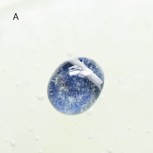 残りABG】希少石 デュモルチェライトインクォーツ オーバルカボション  