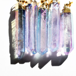 [庫存不足]稀有♪口紅神秘水晶水晶擺飾（藍粉紅色） 第3張的照片