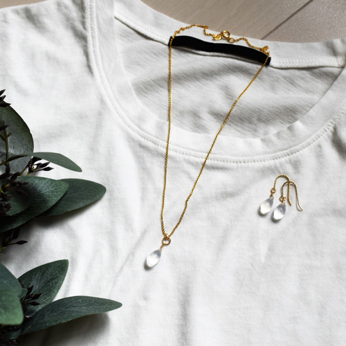 アイスクリスタル 水晶 アジャスター式ネックレスThetis 天然石 アイスクリスタル 水晶 アジャスター式ネックレスThetis 天然石 アイス