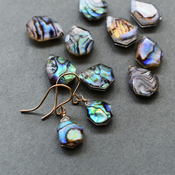 専用 オーシャンジャスパーのピアス A26 ピアス 海の欠片のような彩り