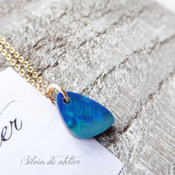 期間限定SALE・1点もの・D】オーストラリア産 ブルーファイアオパール