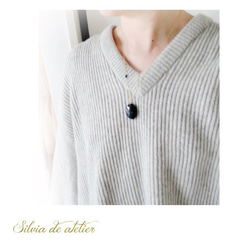 SALEワケありな逸品【在庫僅少】夜空の石　ブルーサンドストーン　オーバル　ペンダント　サージカルステンレスネックレス 10枚目の画像