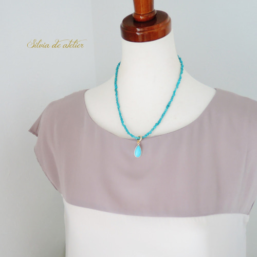 1点もの・C】スリーピングビューティーターコイズチャーム ショート