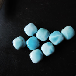 [僅限數量]多米尼加加勒比海Larimar Mini Square NY與Herkimer 40cm 14kgf項鍊 第4張的照片