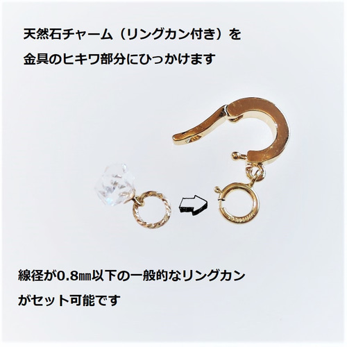 camel様ねじ式イヤリング8点＆付け替えチャーム❤️【お取り置き5/13まで❤️】 再入荷♪便利！ アタッチメント式 チャーム用 取り付け金具