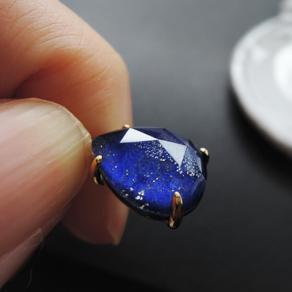 【限定数のみ・ティア】夜空の涙　プラネタリウム　ラピスラズリ　クリスタル　カボション　サージカルステンレスネックレス 7枚目の画像