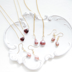 精選【數量有限 - 目前僅S碼】莫三比克石榴石心型醫用不鏽鋼項鍊 40厘米 第10張的照片