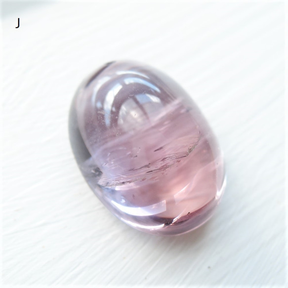 【各1個，J~P】大顆粒！玻利維亞紫黃晶凸圓形寬鬆 14KGF 項鍊 50 厘米 第3張的照片