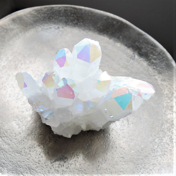 【1点もの・浄化お守り】超大粒　オーラクリスタル（水晶）　結晶クラスター　本州ゆうパック送料込み（16） 4枚目の画像