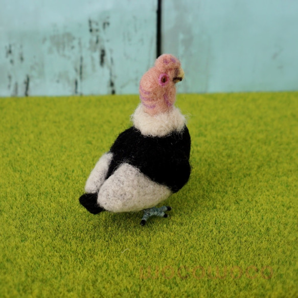 【受注制作作品】もこもこマスコット・U動物園シリーズ・コンドルのセイル　☆あかころ☆akatin☆ 4枚目の画像