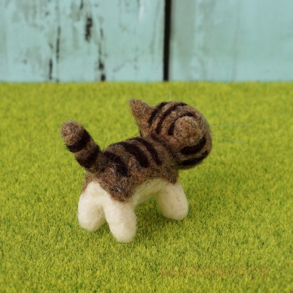 [訂做] 毛茸茸的吉祥物Kijitora貓Kenken☆羊毛氈☆Akakoro☆akatin☆ 第4張的照片