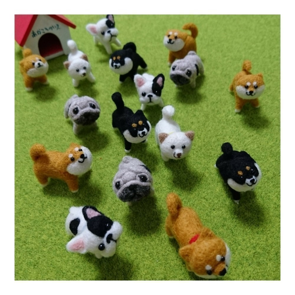 【受注制作作品】もこもこマスコット・U動物園シリーズ　ヤマアラシのニノジュン　☆羊毛フェルティング☆あかころ☆