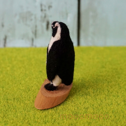 [訂做作品] 毛茸茸的吉祥物U Zoo系列 開普企鵝花王☆羊毛氈☆Akakoro☆ 第4張的照片