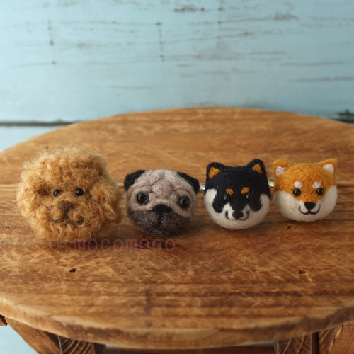 受注制作作品】フェルティングリング・くり ☆羊毛フェルト☆あかころ