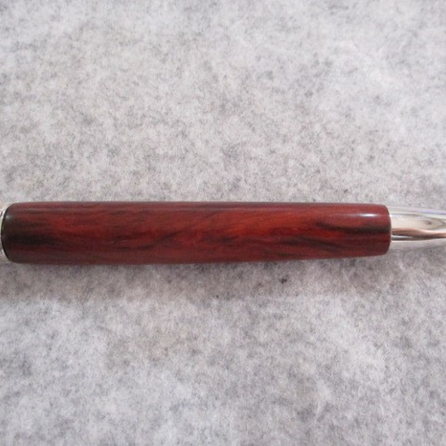 印度小葉金星紫檀 キヌカ仕上げ 回転式ロングパトリオットボールペン