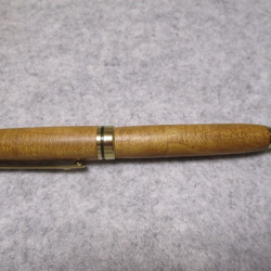 御蔵島桑　金桑　キヌカ仕上げ　回転式ヨーロピアンボールペン　　 2枚目の画像