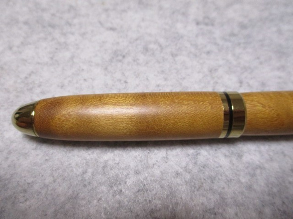 御蔵島桑　金桑　キヌカ仕上げ　回転式ヨーロピアンボールペン　　 8枚目の画像