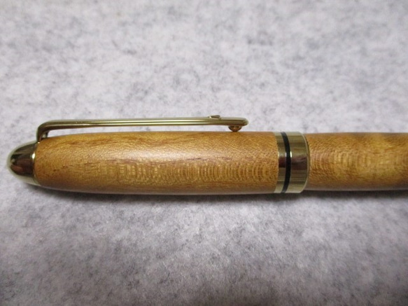 御蔵島桑　金桑　キヌカ仕上げ　回転式ヨーロピアンボールペン　　 9枚目の画像