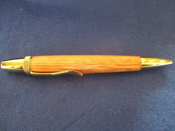オーク材　ウィスキー樽　回転式　ロングパトリオットボールペン　　 2枚目の画像