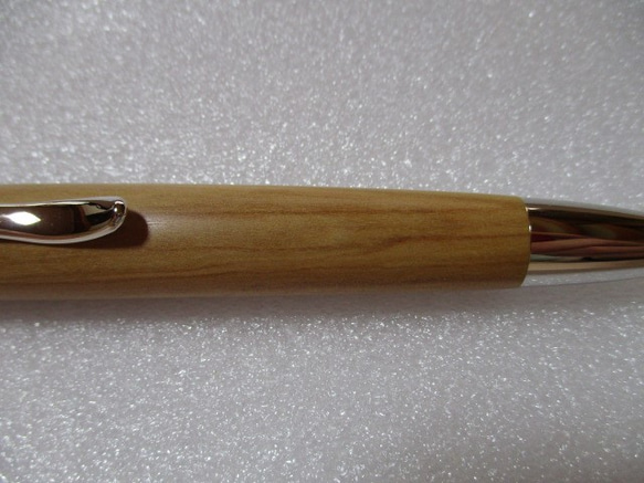 香木　白檀　木地仕上げ　回転式ロングパトリオットボールペン 　　 5枚目の画像