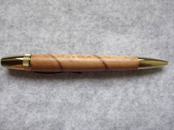 樫の木　縁起木　回転式ロングパトリオットボールペン　　　 2枚目の画像