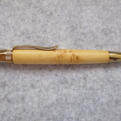榧瘤　葡萄杢　椿油仕上げ　回転式ロングパトリオットボールペン　　　 4枚目の画像