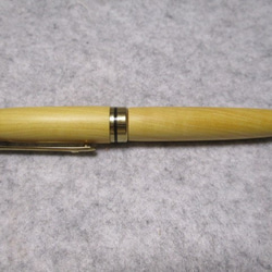 御蔵島黄楊　椿油仕上げ　回転式ヨーロピアンボールペン　　　 2枚目の画像