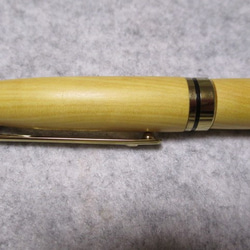 御蔵島黄楊　椿油仕上げ　回転式ヨーロピアンボールペン　　　 5枚目の画像