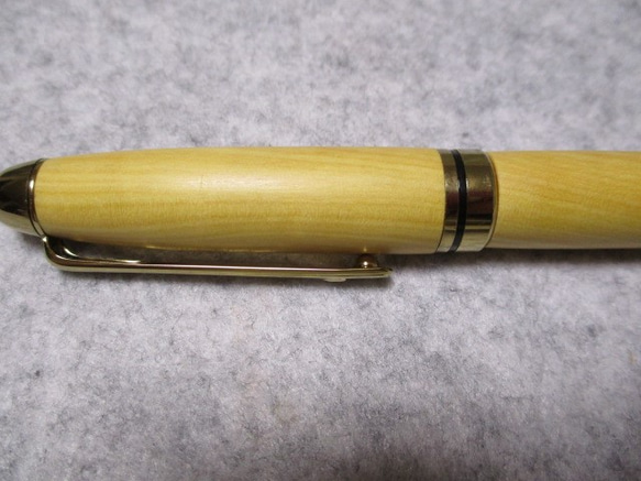御蔵島黄楊　椿油仕上げ　回転式ヨーロピアンボールペン　　　 5枚目の画像