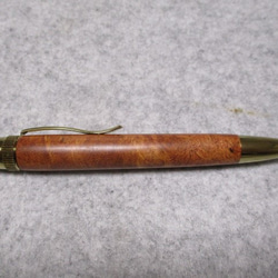 本花梨瘤　ブドウ杢　キヌカ仕上げ　回転式ロングパトリオットボールペン 　　 3枚目の画像