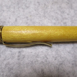 イエローハート　キヌカ仕上げ　回転式ロングパトリオットボールペン 　　 5枚目の画像