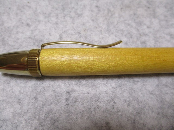 イエローハート　キヌカ仕上げ　回転式ロングパトリオットボールペン 　　 6枚目の画像